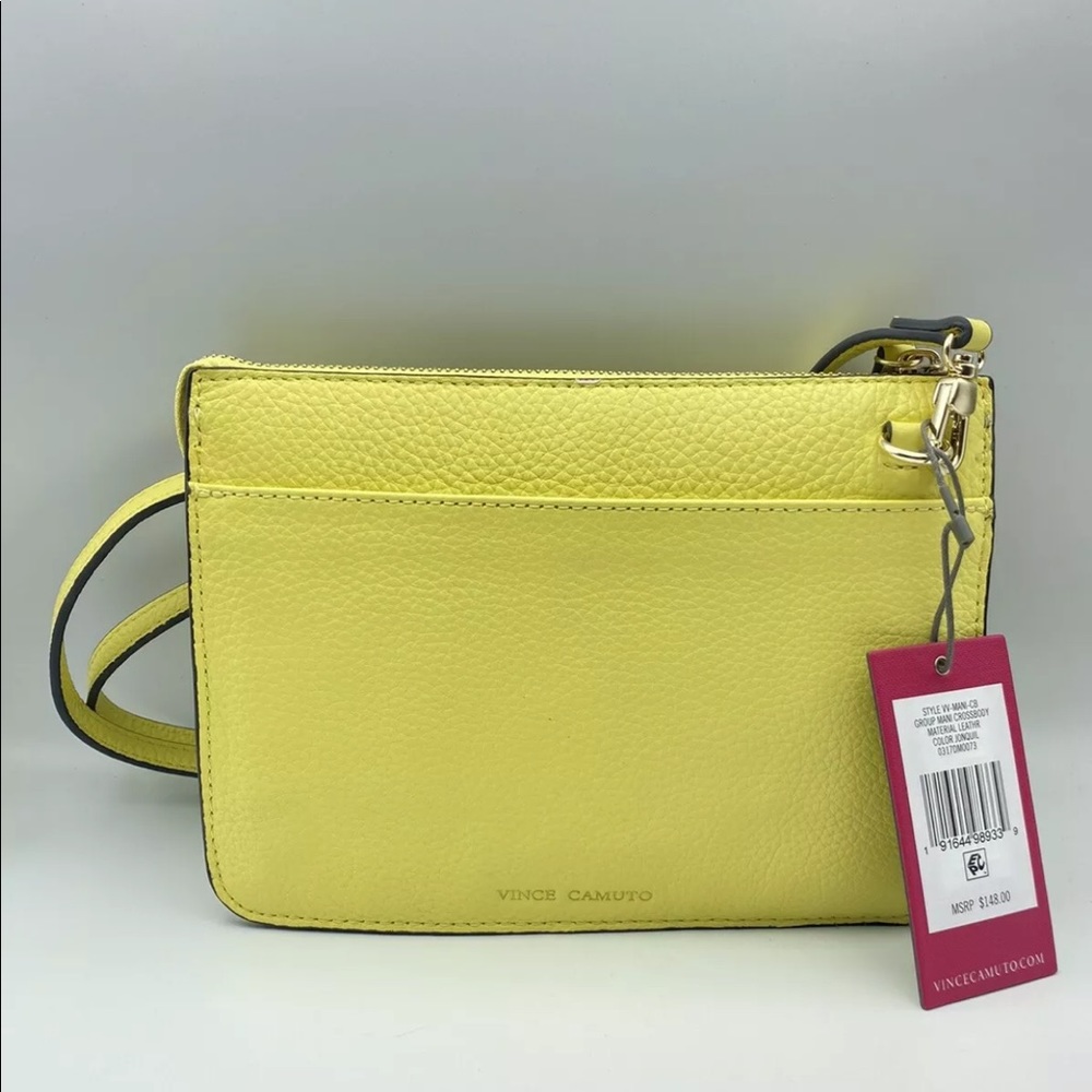 NWT Vince Camuto Group Mani Crossbody Yellow
